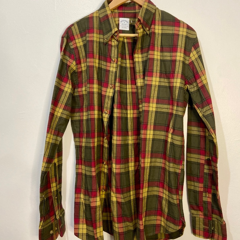 Vintage slim fit brooks brothers flannel